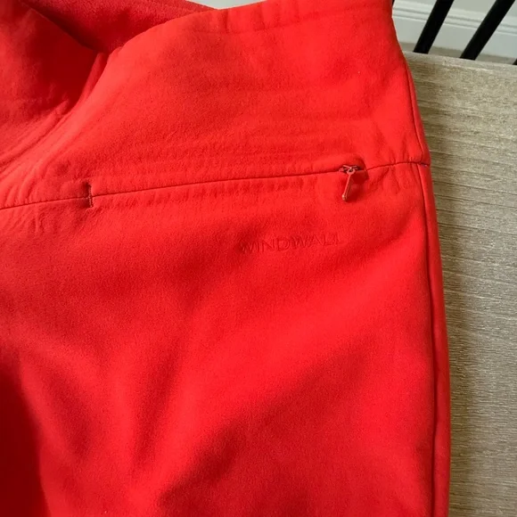 The North Face Snoga Windwall Ski Pants Women Fitted Fiery Red Stretch Size 4 - Picture 5 of 13